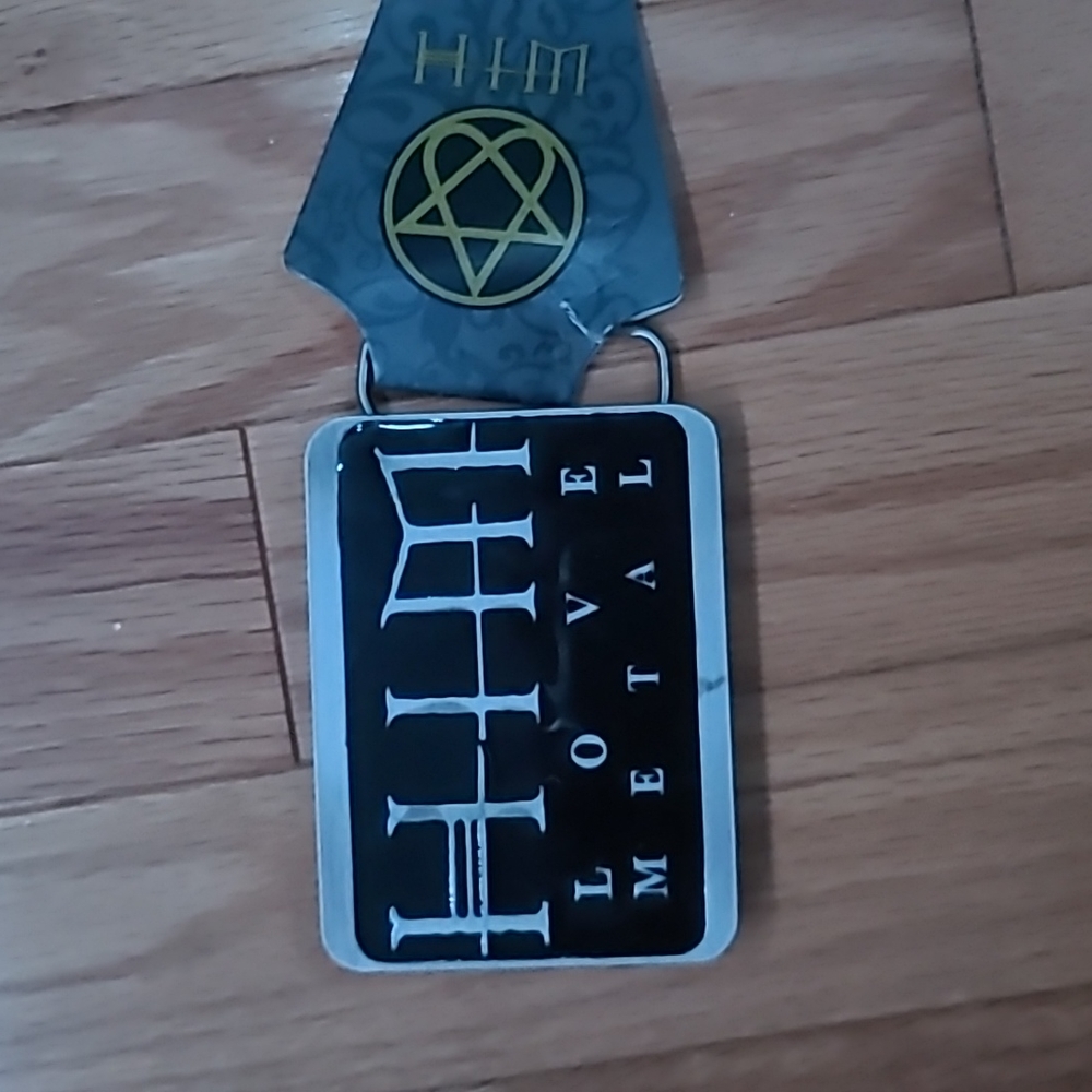 HIM band belt buckle